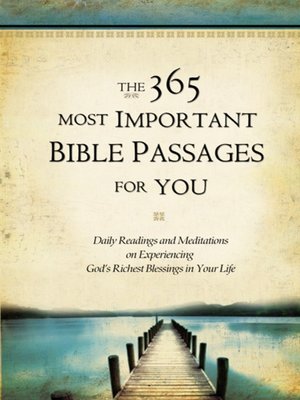 cover image of The 365 Most Important Bible Passages for You